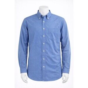 Brooks 346 Men’s Medium Blue Long Sleeve Button Down Shirt 16.5 34/35